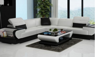 Gainsworth - L- Leather Lounge Set